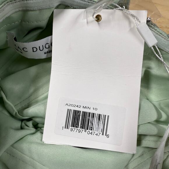 Mac Duggal NWT Green Embellished Sleeveless Plunge Neck Trumpet Gown Size 10 - Picture 6 of 12